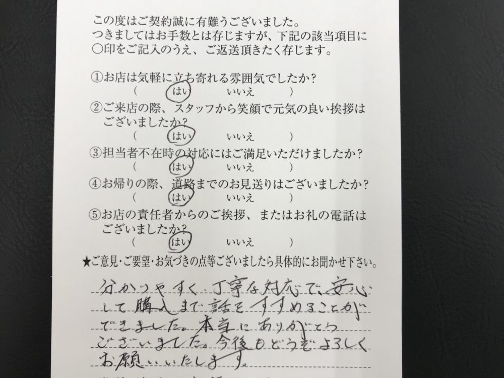 お客様の声 Honda Cars 八王子南 東京都のhonda正規ディーラー